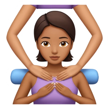 Philippines woman is getting a massage sticker