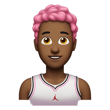 Jordan with pink hair  sticker