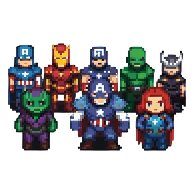 Avengers villains team sticker