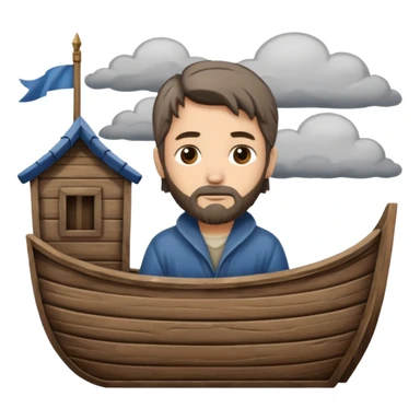 noah on his arc sticker