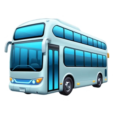 Futuristic city Bus and geolocation  sticker