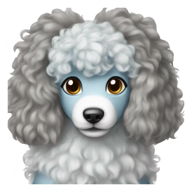 glaceon as a poodle sticker