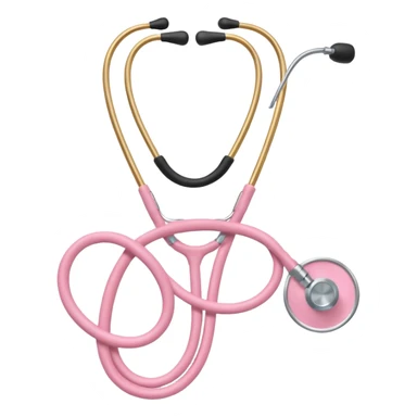stethoscope, light pink sticker