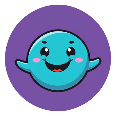 Excited face with big grin and stars in eyes sticker