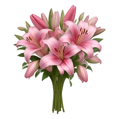 pink lilies and roses sticker