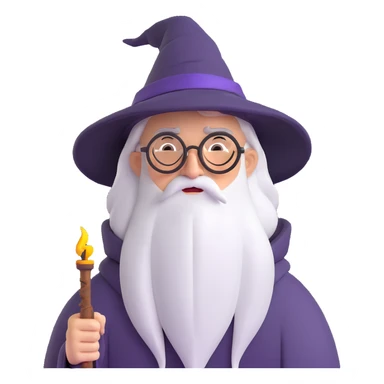 Harry Potter wizard with round glasses and lightning scar sticker
