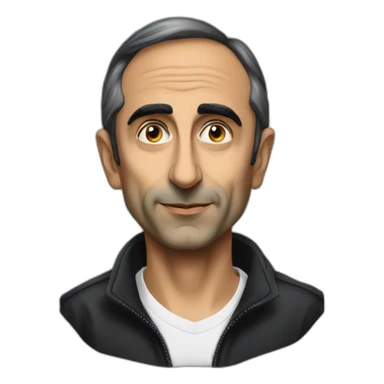Eric zemmour en noir sticker