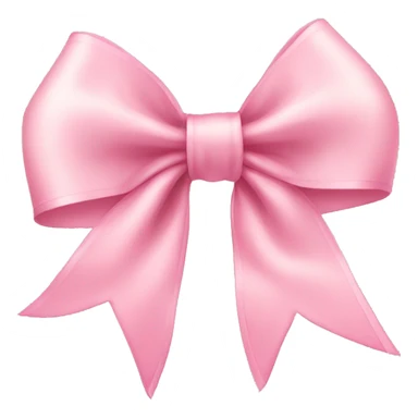 light pink ribbon bow sticker