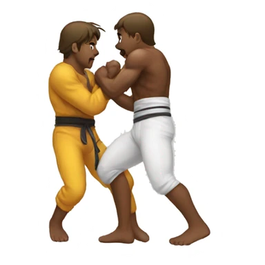 Fighting eachother sticker