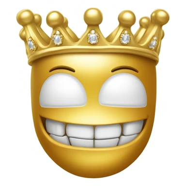 Gold tooth with crown sticker