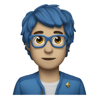 Weezer blue heart sticker