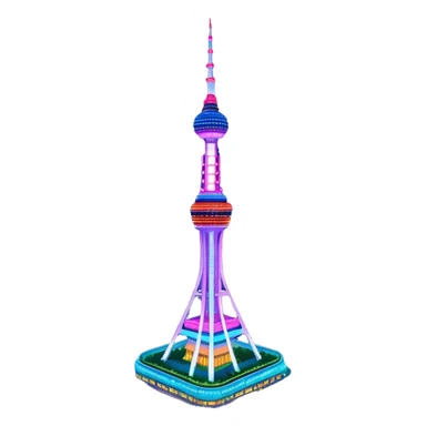 N Seoul Tower – Cinematic Realistic N Seoul Tower, depicted as a sleek modern tower illuminated against a vibrant cityscape at night, with reflective glass and dynamic neon lighting, rendered with intricate architectural detail and a futuristic urban glow. sticker