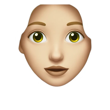 Blonde Long hair girl green eyes eating cookie sticker