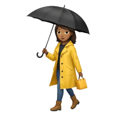 Street Umbrella Walker black woman sticker