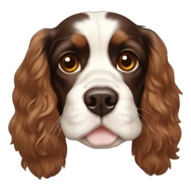 black-brown-white-chin-cocker-spaniel-king-charles-cavalier sticker