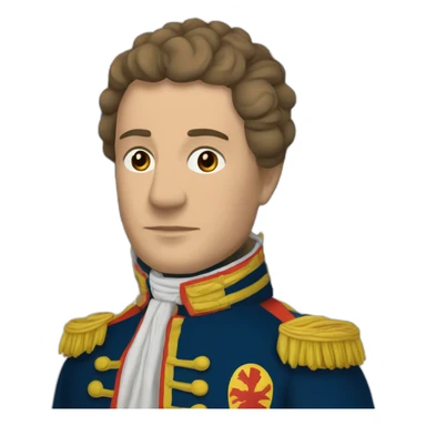 Drapeau de la Corse tenu par Napoléon  sticker