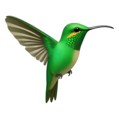 colibri en un nido  sticker