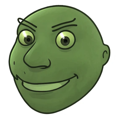 A woman with a messed up haircut sticker