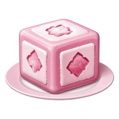 Turkish delight on white plate sticker