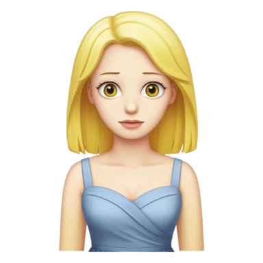 Simpson women with yellow hair sticker