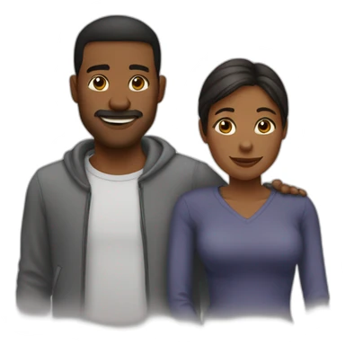 couple qui s’embrasse sticker