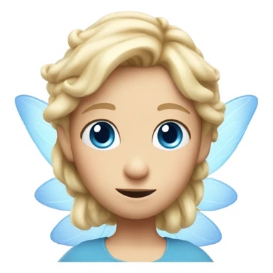 Tiny blonde hair, blue eyed fairy is awake! sticker