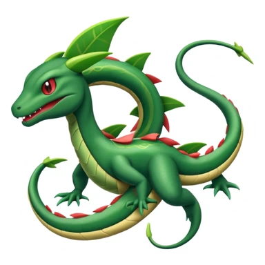 Rayquaza-Grovyle-fusion sticker
