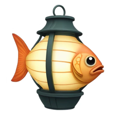 lantern fish sticker