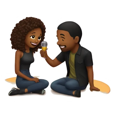 couple date in concert sticker