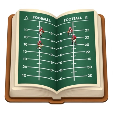 amercian football playbook sticker