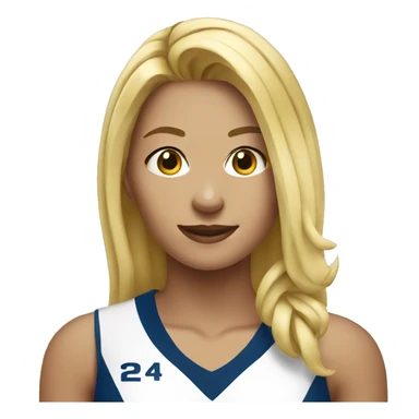 Volleyball player girl blonde sticker