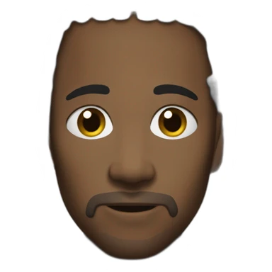 black man-dread locks- Compound arc sticker