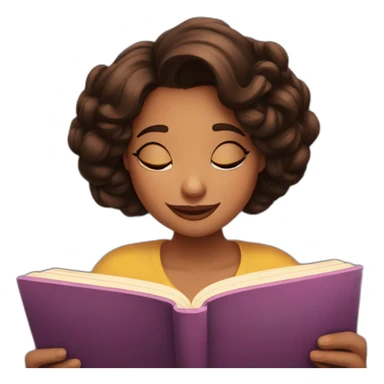 Bella Disney reading a book sticker