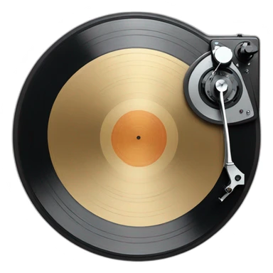 Vinyl Turn Table top down sticker