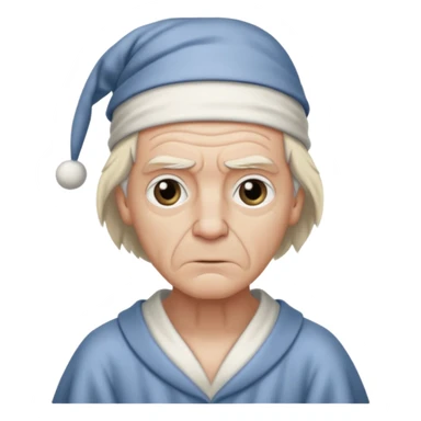 scrooge with frown sticker