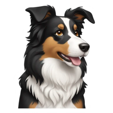 tricolour-border-collie sticker