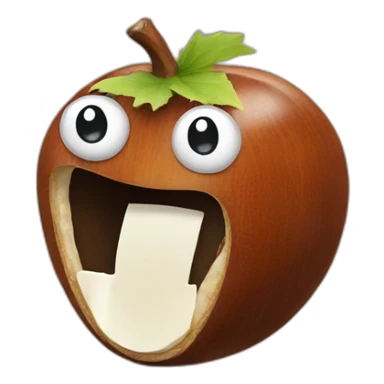 chestnut lisening to music sticker