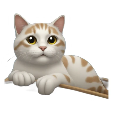 cat-on-greek-boat sticker