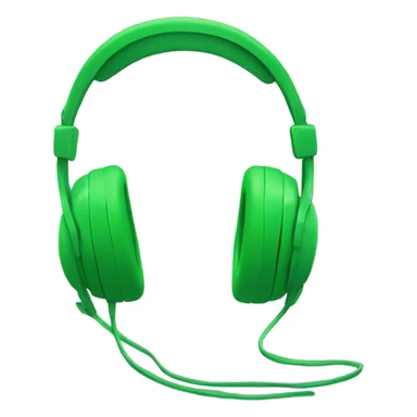 Headphones iphone green sticker