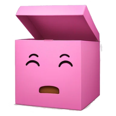 A pink box that says “crumbl” on top and is long sticker