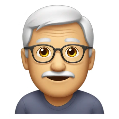 old men in a cat sticker