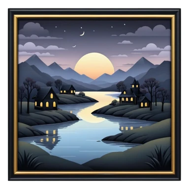 Gloomy-dusky-dull-aesthetic-scenic-scenery-Decoration sticker