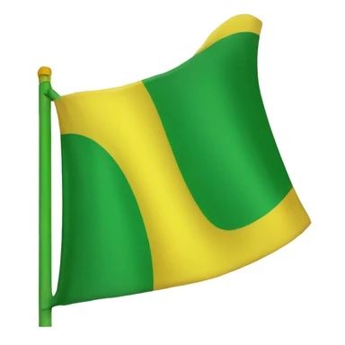 Drapeau jaune et vert sticker