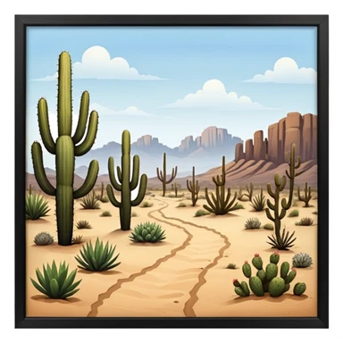 landscape in Texas sticker