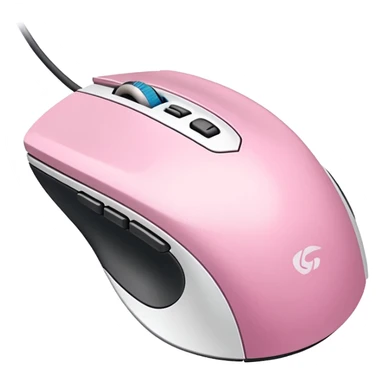pink white  soft classic gaming mouse for macbook sticker