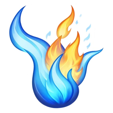 Blue Fire Emoji sticker