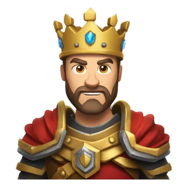 Clash royal King sticker