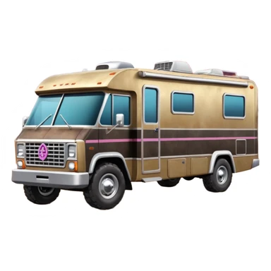 Aerodynamic racing Streamlined retro dilapidated dusty hillbilly-Barbie Vader styled motor home rv off-roading rock-climbing 4x4 desert Winnebago party monster truck  sticker