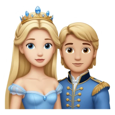 Cinderella and the Prince sticker