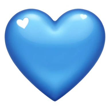 A shiny blue sky heart sticker